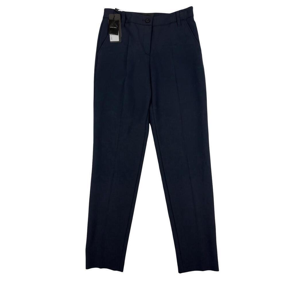 Emporio Armani Straight Leg Trousers Navy Size 38 IT | 2 US | 28 W | 31 L